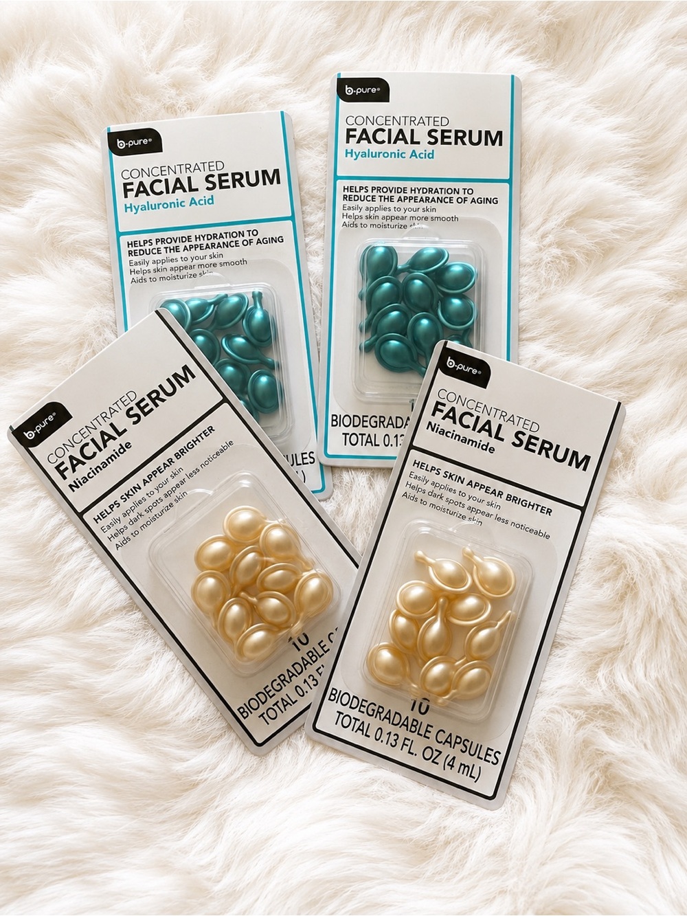 Concentrated Facial Serum Capsules — Teal & Gold